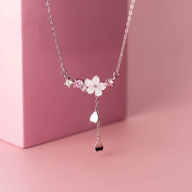 Cherry Blossom Earrings & Necklace