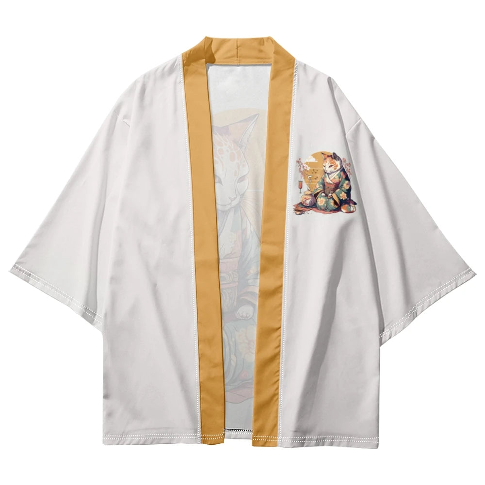 The Tea Master Cat Kimono Series