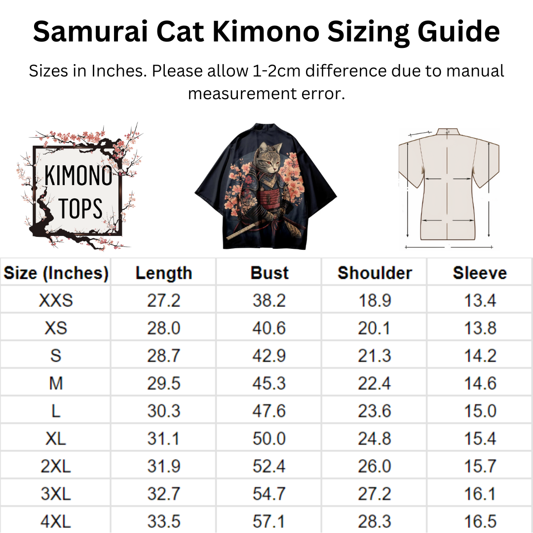 Samurai Cat Kimono Series