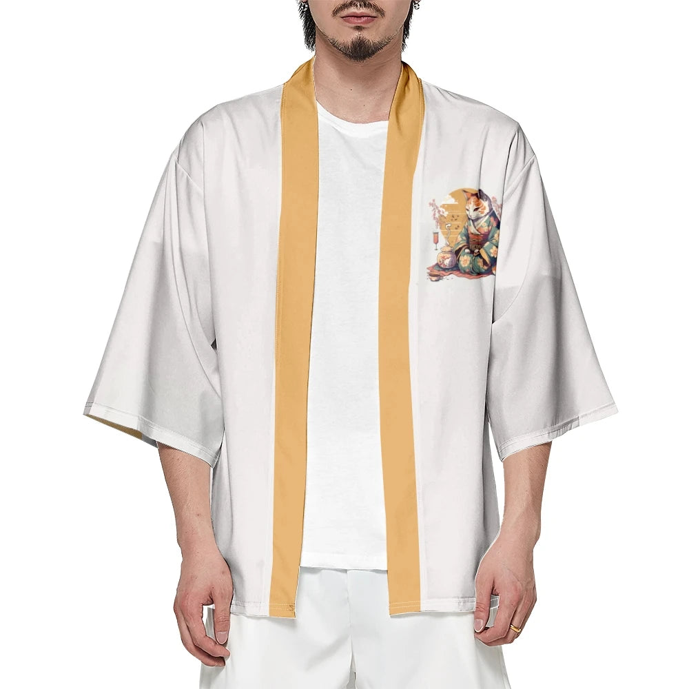 The Tea Master Cat Kimono Series