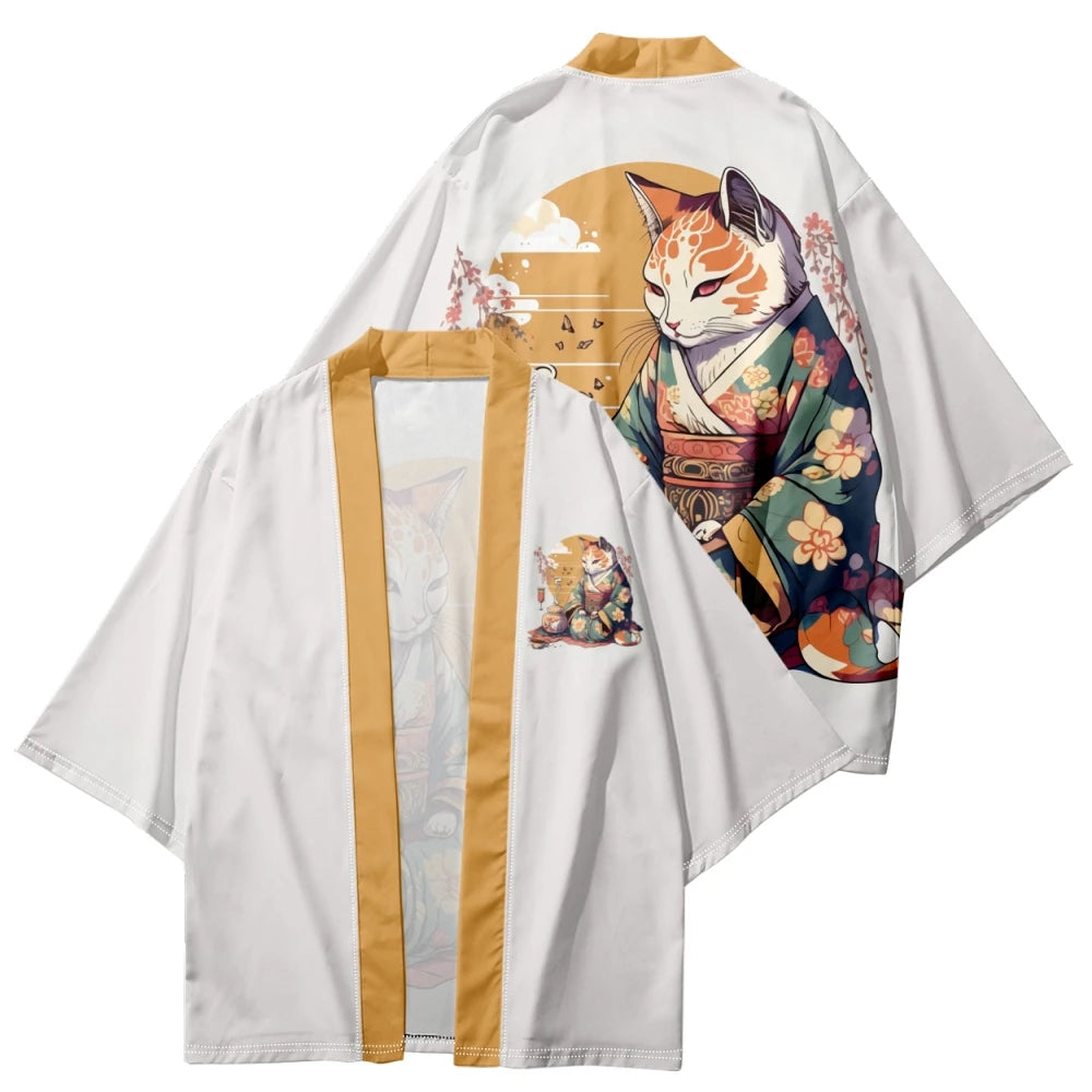 The Tea Master Cat Kimono Series