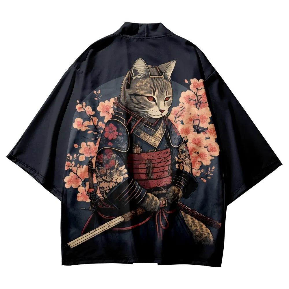 Samurai Cat Kimono Series
