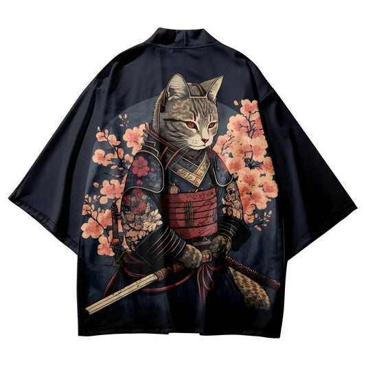 Samurai Cat Kimono Series