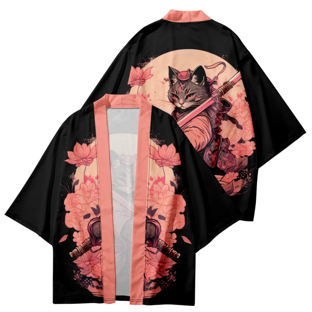 Samurai Cat Kimono Series