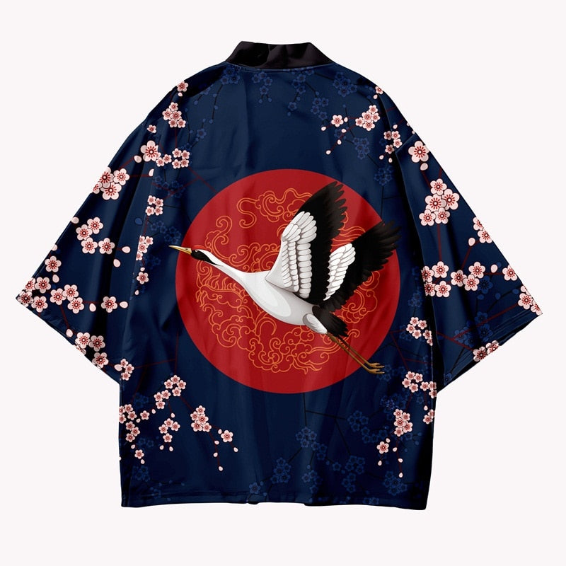 Crane Blossom Yukata