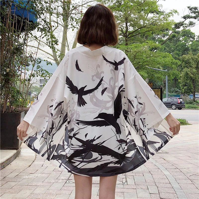 Storm of Crows Kimono Top