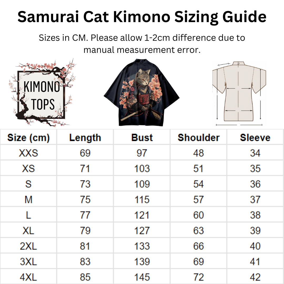 Samurai Cat Kimono Series