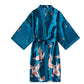 Elegant Satin Kimono Robe