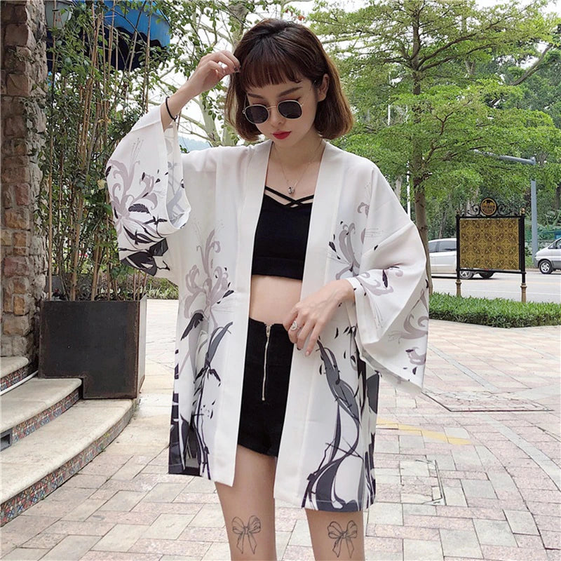 Storm of Crows Kimono Top